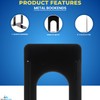 1InTheOffice Metal Bookends, Heavy Duty Metal Bookends, Metal Bookends for