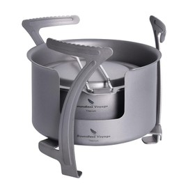 Boundless Voyage Camping Alcohol Stove Ultralight Titanium Wood Stove Outdoor Multi-Fuels Alcohol Stove D-ti2013c
