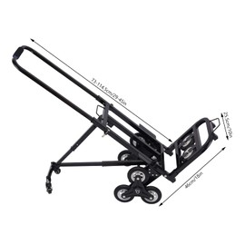 Stair Climbing Cart,Portable Climbing Cart 330 LBS Portable Stair Climber Hand Truck,Heavy Duty Stair Cart with 10 Wheels