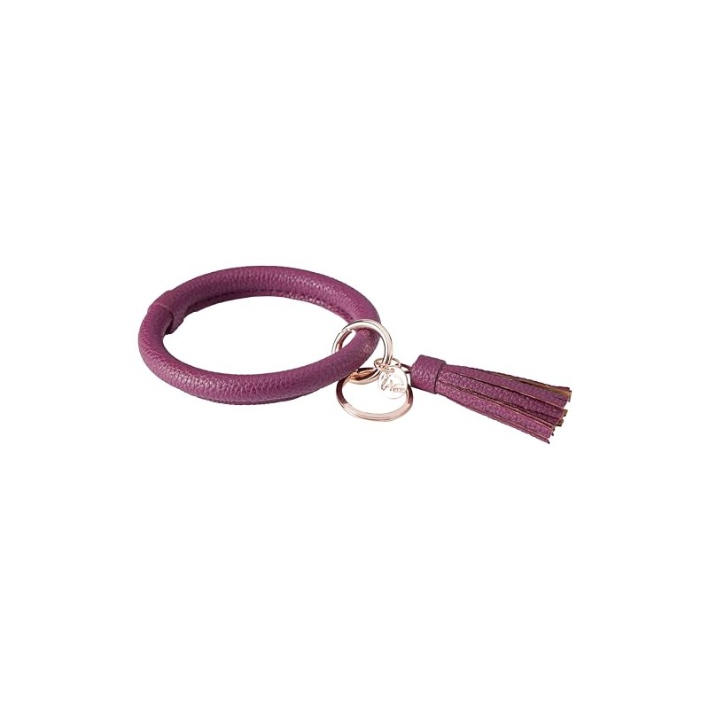 HKM Keychain-14361 Keychain Gift Dark Purple/Rose Gold 8 cm