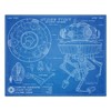 Probe Droid - Blueprint Style Print - 8x10