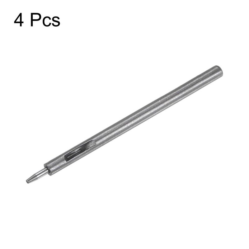 HARFINGTON 4Pcs Leather Hole Punch Set 1.5mm Alloy Steel Hollow