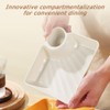 8 Pack Chip and Dip Serving Platter,Sushi Plates with Sauce