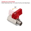 PATIKIL 1/4 NPT Ball Valve Ball Valve Brass Mini Ball