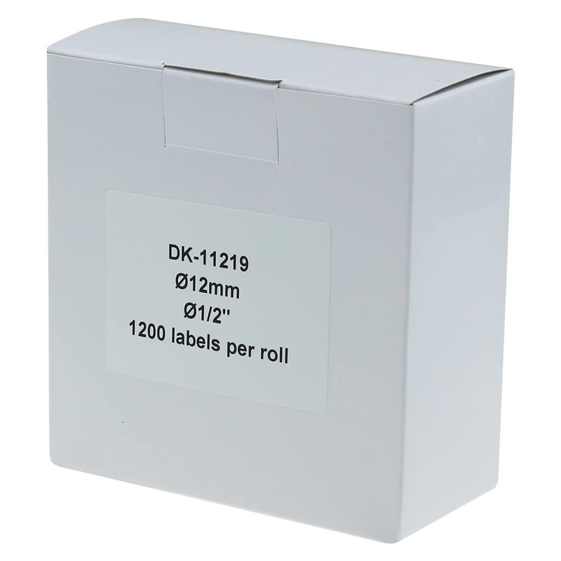 Swift 3 x Compatible DK-11219 12mm Round White Thermal Circle