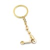 H-Customs Cityroller Scooter Gold Keyring Pendant, gold