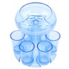 6 Shot Glass Dispenser Transparent Prevent Spilling Cocktail Dispenser Glasses