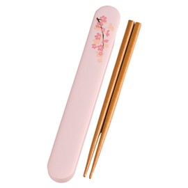Tatsumiya Sakura 18.0 Slide Chopsticks and Case Set PK Size: Approx. W19 D2.6 H1.2 33202