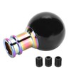 Shift Knob Acrylic Black Color Ball Shape with 3 Plastic