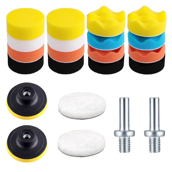 RYAN 18 Pieces Polishing Attachment Cordless Screwdriver Polishing Disc 80