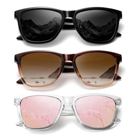 QALLY Sunglasses-women Polarized Sunglasses-womens: Trendy Sun Glasses polarized UV400 Protection Fashion Sunglasses