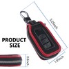 Car Key Fob Cover Case,Leather Car Key Holder with Mesh