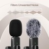 Professional Wireless Lavalier Lapel Microphone for iPhone, Mini Video Recording
