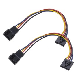 OTOTEC 2pcs 5-poliges zu 4-poligem Lüfteradapter Konverter Verlängerungskabel Spezielle Lüfterschnittstellen Konvertierungsleitung Kompatibel mit Dell Computer PC