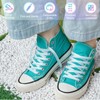 YJRVFINE Gradient Flat Shoe Laces: Thick Rainbow Colorful Sneakers Shoelaces