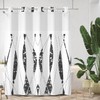 Lexfvpoo No Hook Shower Curtain with Snap in Liner Set