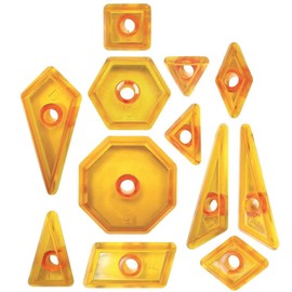 PME 106M011 JEM Geometric Shape Cutters, Set of 12, White, 17 x 2 x 28 cm