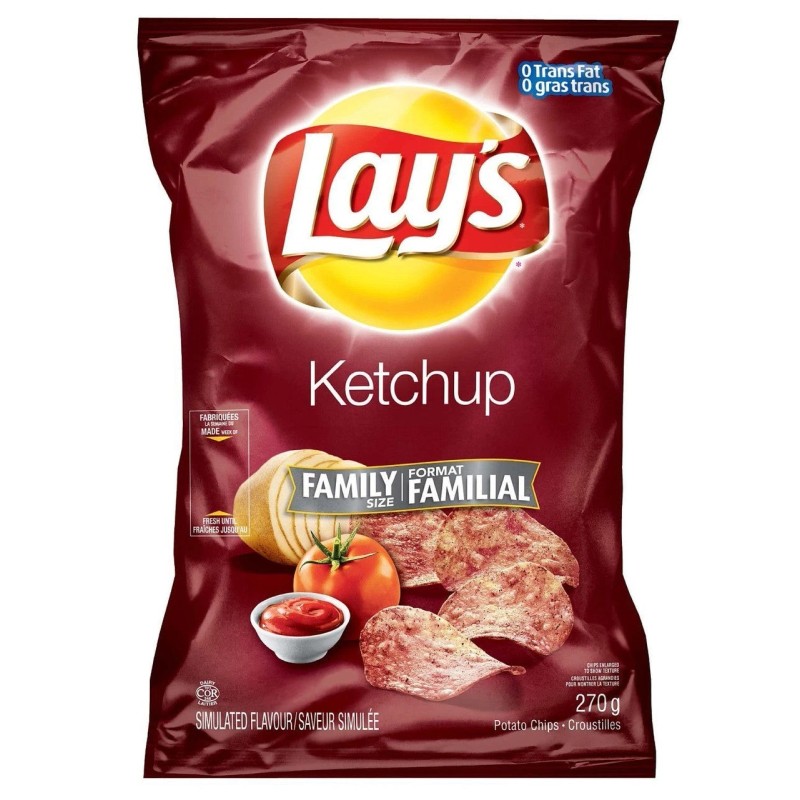 PepsiCo Lays Ketchup Flavour Chips (5 Large Bags) {Imported from