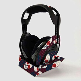 MightySkins Carbon Fiber Skin For ASTRO Gaming A50 Wireless Headphones + Base Station - Skulls N Roses | Protective, Durable Textured Carbon Fiber Finish | Easy To Apply | Made in the USA