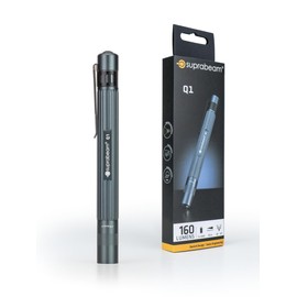 Suprabeam Q1 160 Lumens Rotating Hyperfocus High Strength Aluminum LED Flashlight Torch