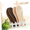 Mobestech 2pairs Imitation Wool Insoles for Men and Women Warm