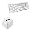 BoxWave Charger Compatible with Macally Compact Wired Keyboard - PD