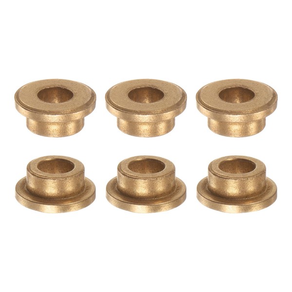 uxcell Flange Bearing Sleeves 6mm Bore 10mm Outer Diameter 6mm