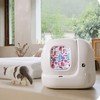 Curtain for Self Cleaning Cat Litter Box,Reduces Cat Litter Bounce,