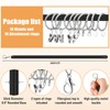 Shimeyao 10 Pack Acrylic Curtain Pull Wands Drapery Pull Rod