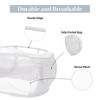 Strong Mesh Pop Up Laundry Basket, Collapsible Laundry Hamper with