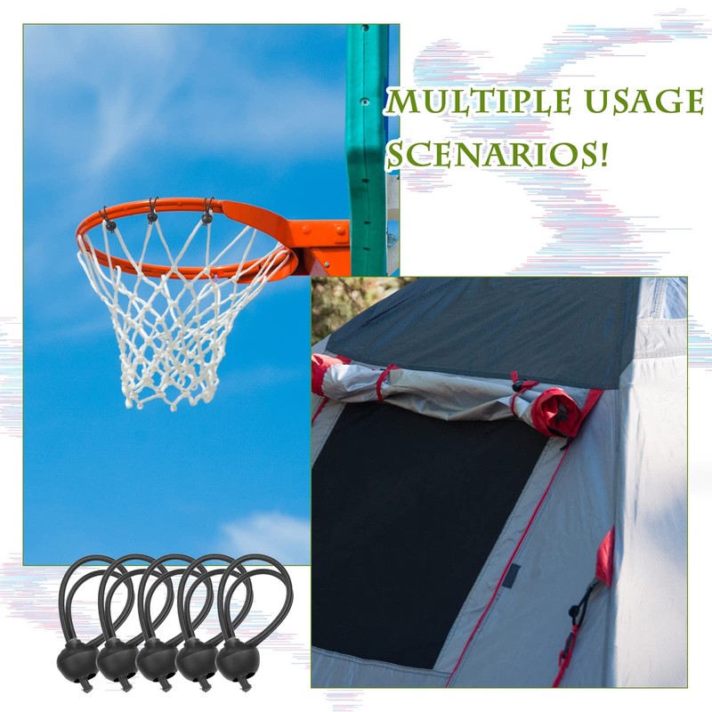 20 Pcs Soccer Bungee Cords - 5.9 Inch Bungee Straps