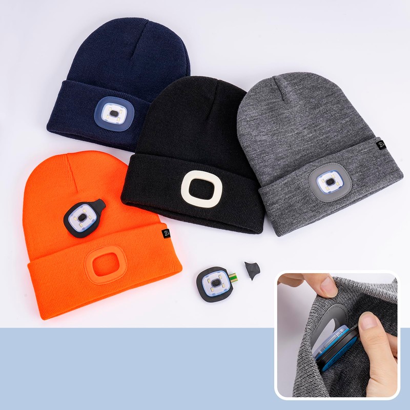 Etsfmoa Unisex Beanie with The Light,Gifts for Men Dad Father,