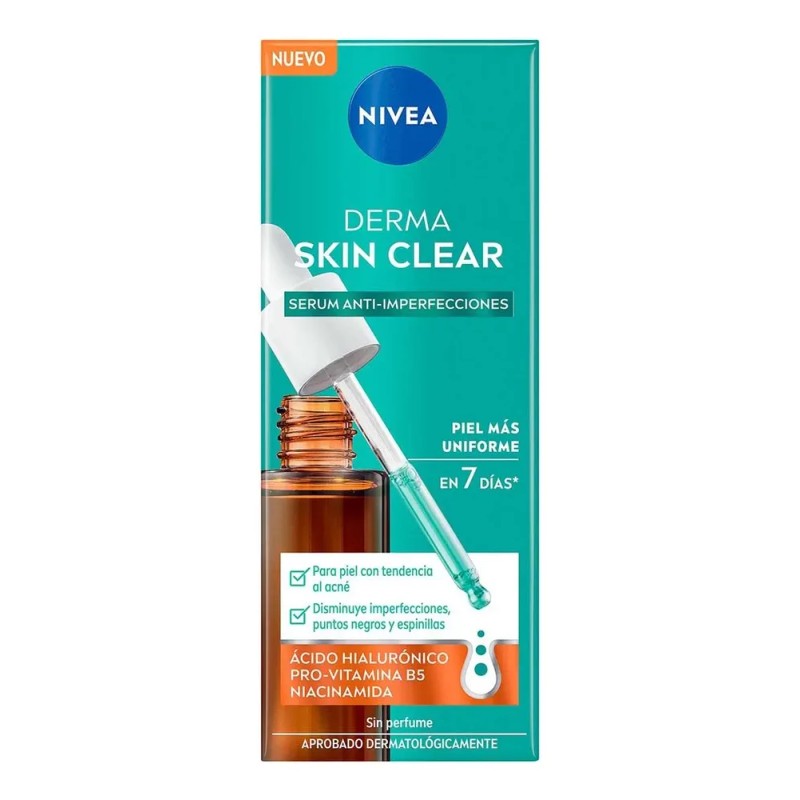 Nivea Derma Skin Clear Sérum Antiimperfecciones 30 ml Día y