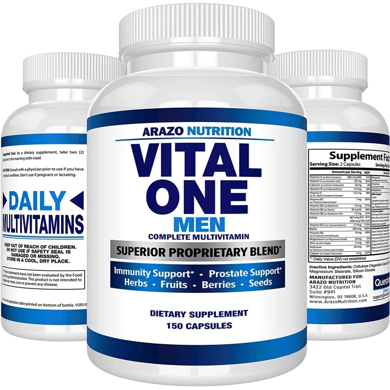 Multivitamínico para hombres, apoya la próstata, la visión y el