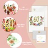 60th Flower Birthday Pop Up Card for Women – Elegant