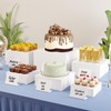 Buffet Risers with Mini Signs, Food Risers for Buffet Table,