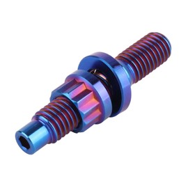 UHDFBDHF Titanium Bolt M8 M10x45mm Pitch 1.25 Automotive Exhaust Manifold Stud Kit Screws Nuts Washers (Burnt Blue, M8x45mm Pitch 1.25)