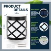 GIGALUMI 8 Pack Cold White Solar Fence Lights