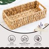 Cyrabota Water Hyacinth Basket, Toilet Tank Basket for Storage with