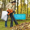 BLACK+DECKER Leaf Blower Leaf Vacuum and Leaf Mulcher 3-in-1, Electric