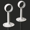 SAYAYO Curtain Pole Holder Ceiling Mount White with Screws for