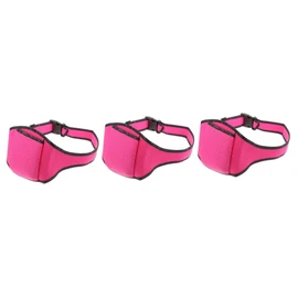 Kisangel 3pcs Mic Belt Adjustable Waist Pouch for Fitness Neoprene Microphone Holder for Instructors Wireless Mic for Dance and Sports Activities