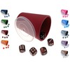 DiceCupFlex - Flexible Dice Cup with Lid Including 5 Dice