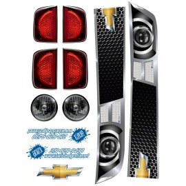 Twisted Grafix Camaro Headlight Decal Kit street stock super street Nose Bumper Graphics