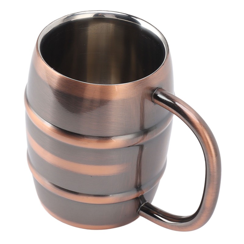 Stainless Steel Beer Mug Double Layer Insulation Multipurpose Safe Ergonomic