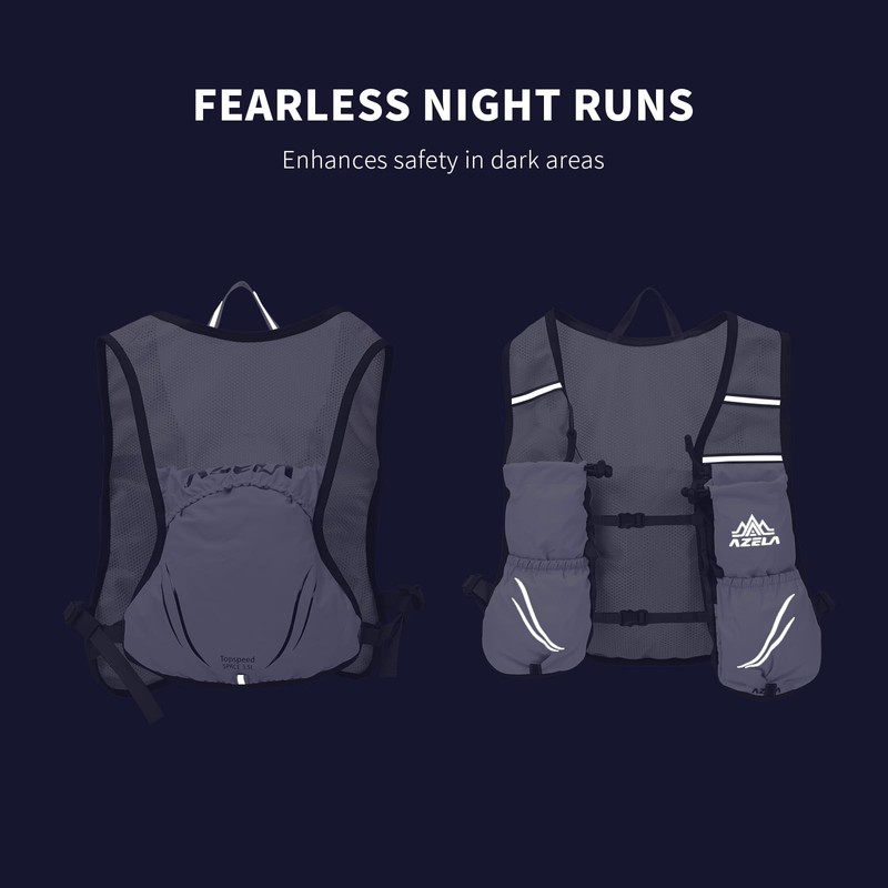 Running Vest for Women Men,Adjustable Chest Straps Running Hydration Vest,