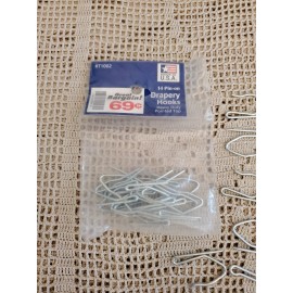Shade Doctor of Maine STAINLESS STEEL Drapery Pins Hooks for Pleated Draperies - Heavy Duty  (25-Pack)