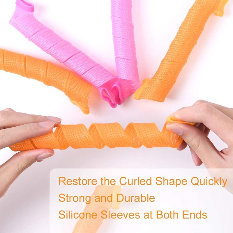 URAQT Hair Curlers, Rollers, DIY Styling Kit for Long Hair,