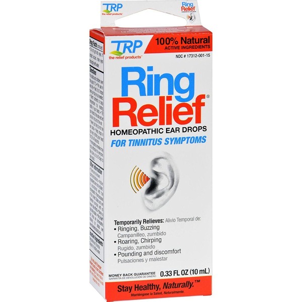 Ring Relief Homeopathic Ear Drops - 0.33 OZ, Pack of 3