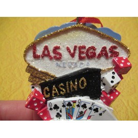 Kurt Adler Las Vegas Casino Sign Christmas Ornament Cards Dice Slots by Kurt S Adler A1635